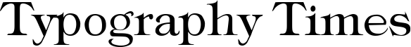 Typography Times Font