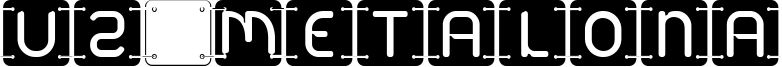 U2 Metalona Font