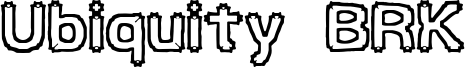 Ubiquity BRK Font