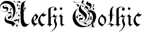 Uechi Gothic Font