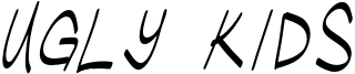 UglyKids-ThinItalic.otf