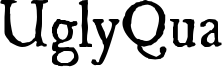 UglyQua Font