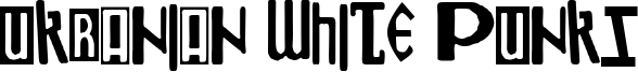 Ukranian White Punks Font