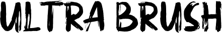 Ultra Brush Font