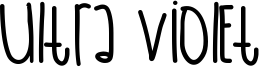 Ultra Violet Font