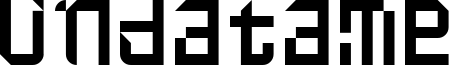 Undatame Font