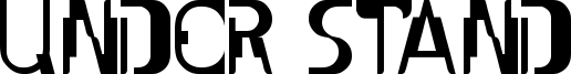 Under Stand Font
