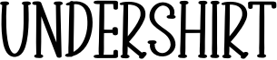 Undershirt Font