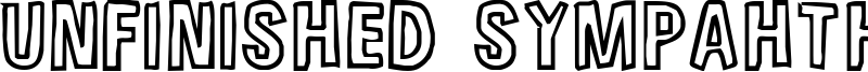 Unfinished Sympahthy Font