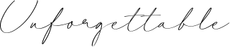 Unforgettable Font