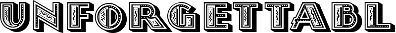 Unforgettable Font