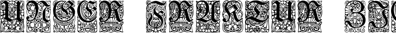 Unger-Fraktur Zierbuchstaben Font