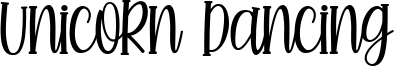 Unicorn Dancing Font