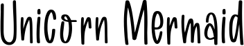 Unicorn Mermaid Font