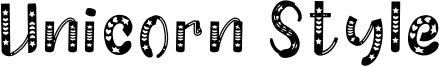 Unicorn Style Font