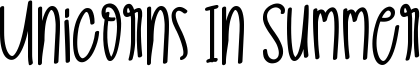 Unicorns In Summer Font