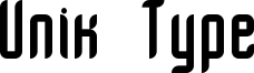 Unik Type Font