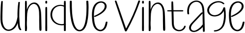Unique Vintage Font