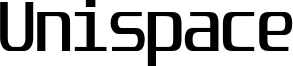 Unispace Font