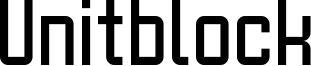 Unitblock Font