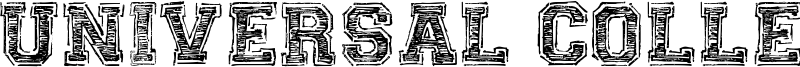 Universal College Draft Font