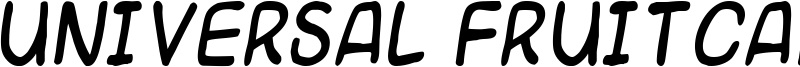 Universal Fruitcake Font