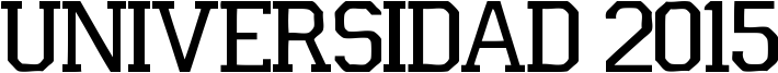 Universidad 2015 Font