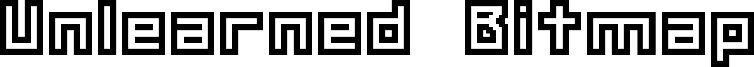 Unlearned Bitmap Font