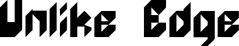 Unlike Edge Font
