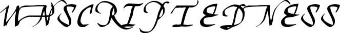Unscriptedness Font