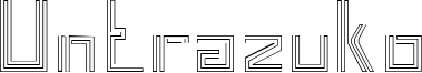 Untrazuko Font