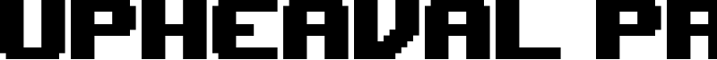 Upheaval Pro Font