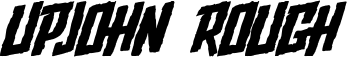 Upjohn Rough Font
