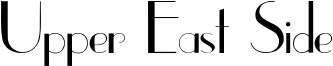 Upper East Side Font