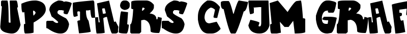Upstairs CVJM Graff Font