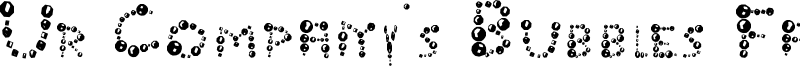 Ur Company's Bubbles Fantasy Font
