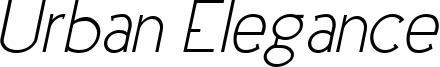 Urban Elegance Italic.ttf
