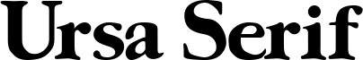 Ursa Serif Font