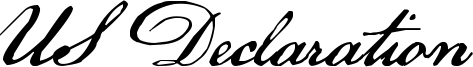 US Declaration Font