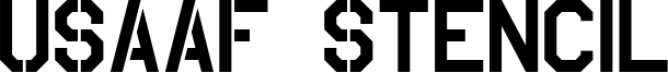USAAF Stencil Font