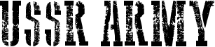 USSR Army Font