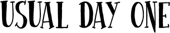 Usual Day One Font