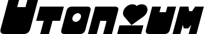 Utonium Bold Italic.otf