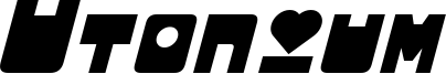 Utonium Italic.otf