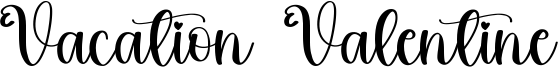 Vacation Valentine Font
