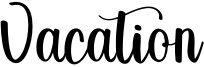 Vacation Font