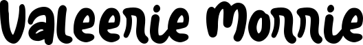 Valeerie Morrie Font