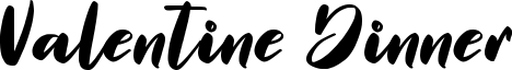 Valentine Dinner Font
