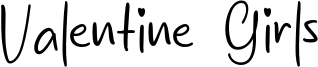 Valentine Girls Font
