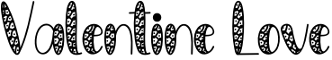 Valentine Love Font